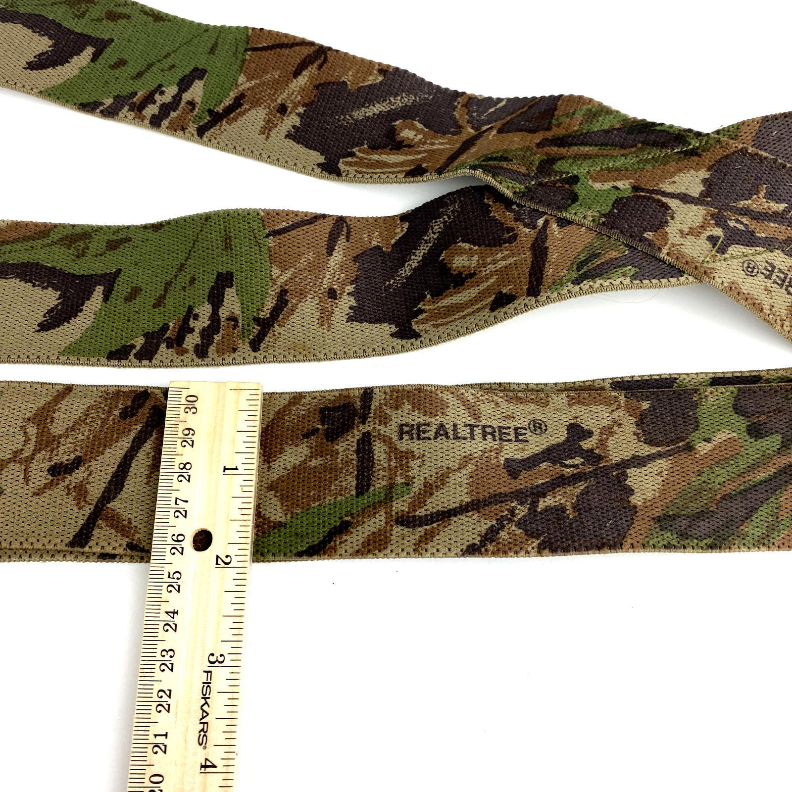 Real Tree Suspenders Hunting Camouflage Adjustable Clip On 2" Wide Braces Usa